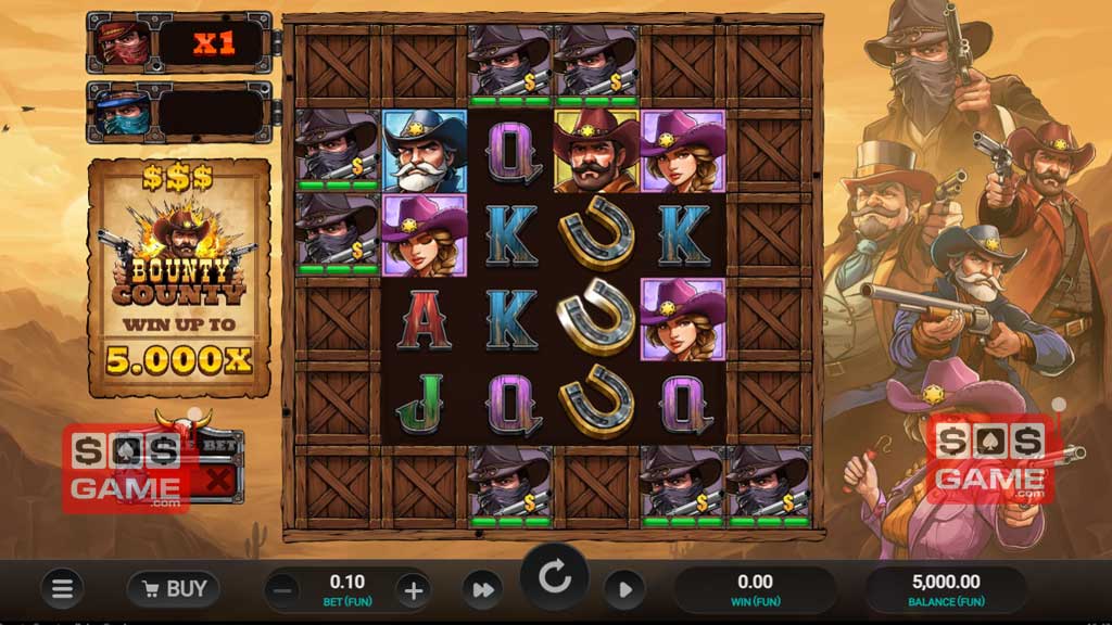 Screenshot of Bounty County slot from Relax Gaming Bounty County